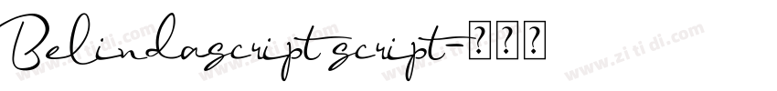 Belindascript script字体转换